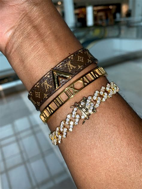 louis vuitton roman numeral bracelet|louis vuitton bangle bracelet.